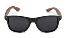 Load image into Gallery viewer, Chanj Sunglasses Bondi Black Sustainable Sunglasses Handcrafted FSC Wood Sunglasses CHANJ 
