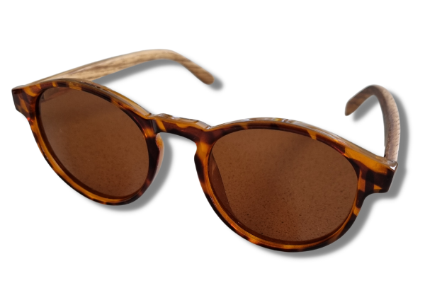 Chanj Sunglasses Turtle Beach Sustainable Sunglasses Handcrafted FSC Wood 